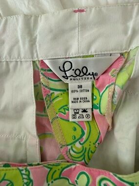 Lilly Pulitzer Pink & Lime Patterned Cotton Men’s Pants